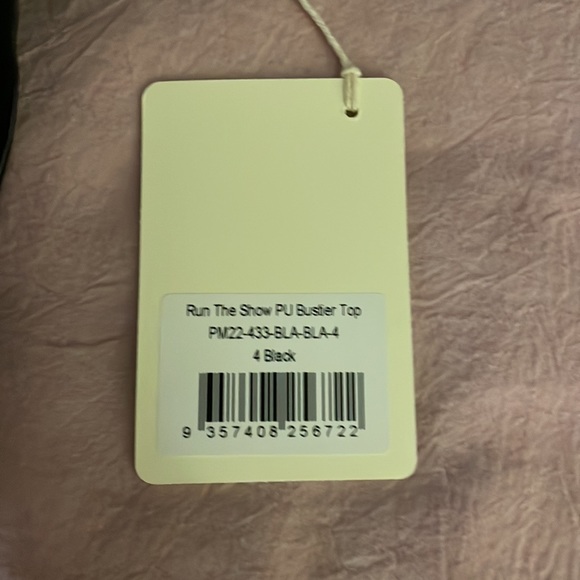 Peppermayo Run the Show PU Bustier Top - Picture 6 of 8